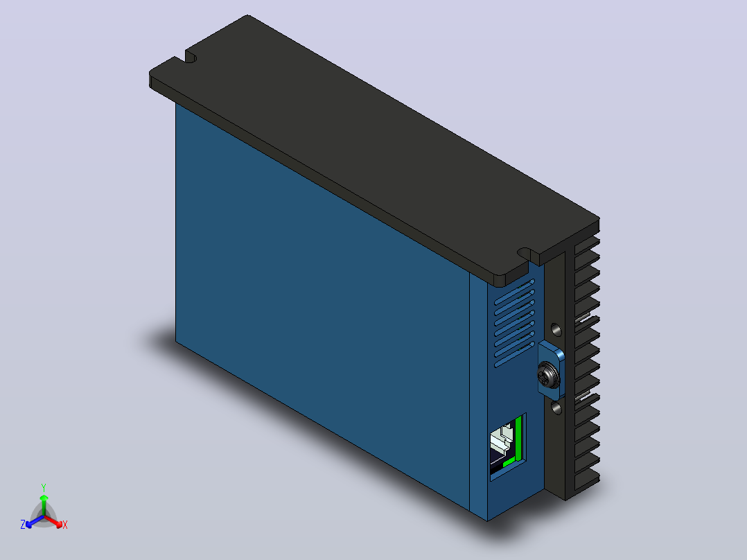 数字步进电机与驱动器3DM580_3D图正等轴测图