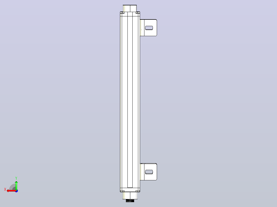 XTN1420（总高：350mm）安全光栅后视图
