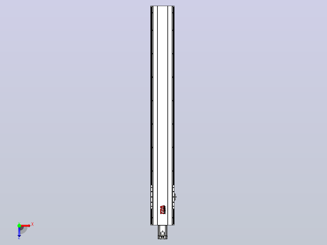 日规模组半封闭丝杆TPA-HNR-202D-2510C-L1450-M-C-P75-N3俯视图