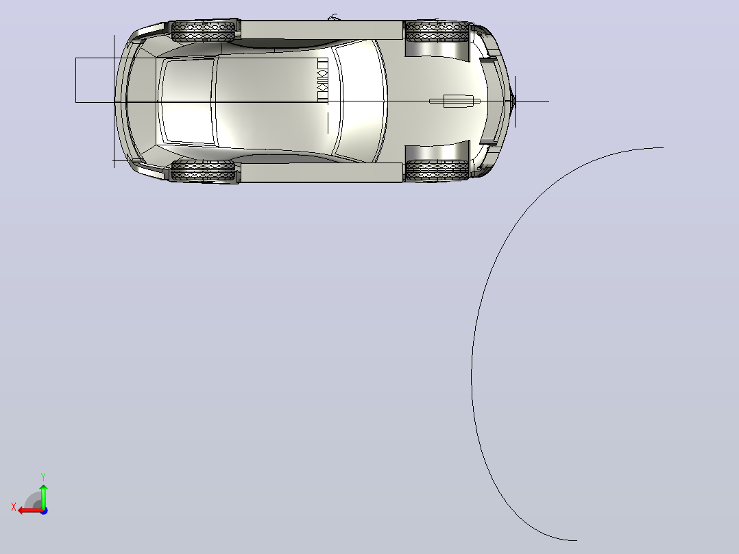 轿车，汽车模型后视图