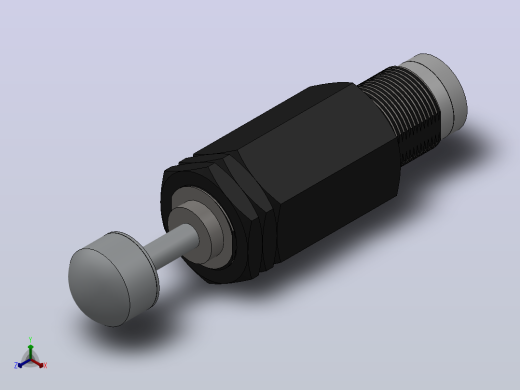 HRB系列液压缓冲器[HRB-C2725-S]正等轴测缩略图
