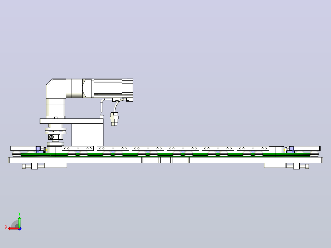 v25-200椭圆链条环形导轨（大板）后视图