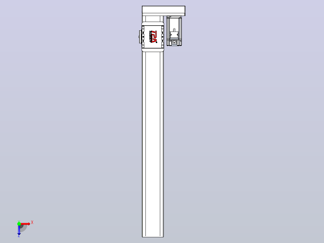 滚珠丝杠直线轴带导轨全封闭TPA-HCR-85D-1610C-L700-ML-Y-P20-N3俯视图