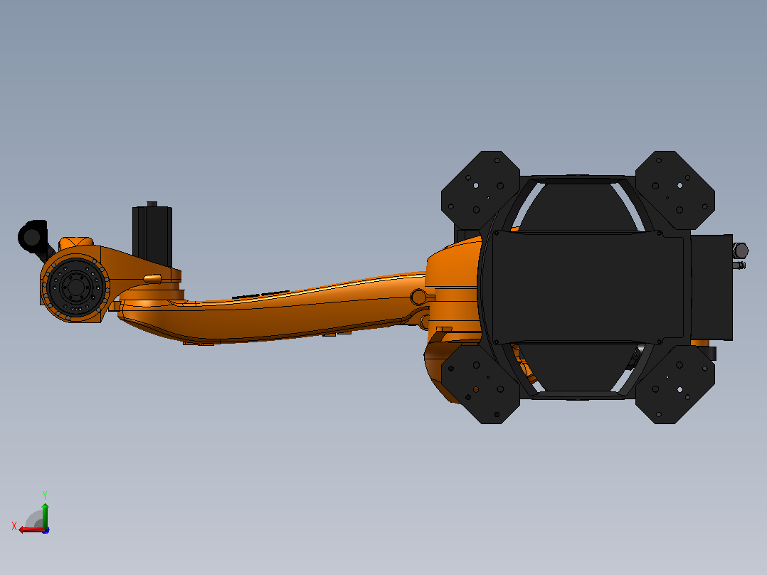 KUKA KR QUANTEC PA arctic机器人后视图