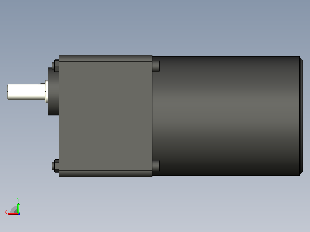 40W 微型减速电机[41K40GN-C]后视图