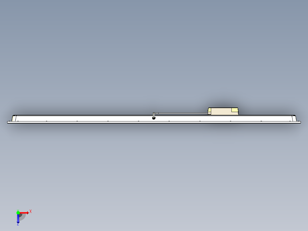 300X1200LED灯吸顶灯俯视图