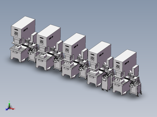 并联冲压机械手3d模型图纸 G942 机械设计参考资料设计素材