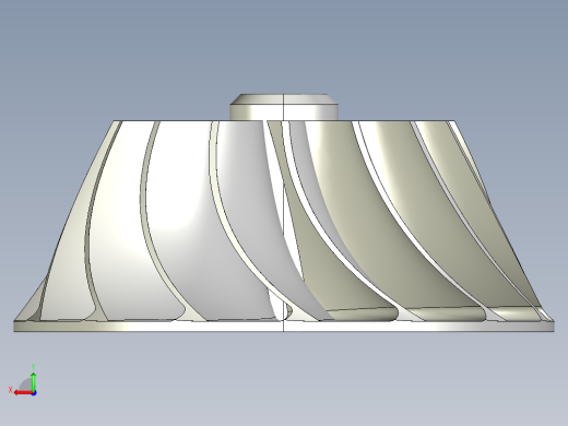 solidworks 压缩机和涡轮机车轮后视缩略图