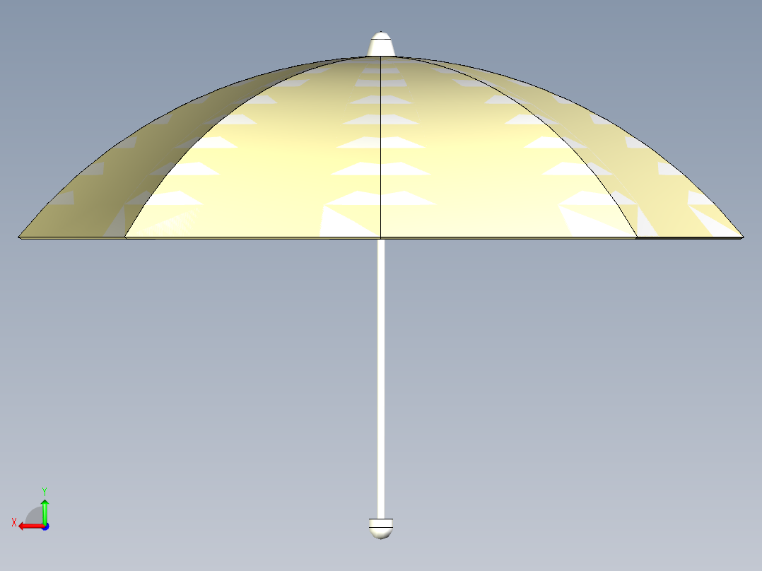 创意雨伞设计后视图