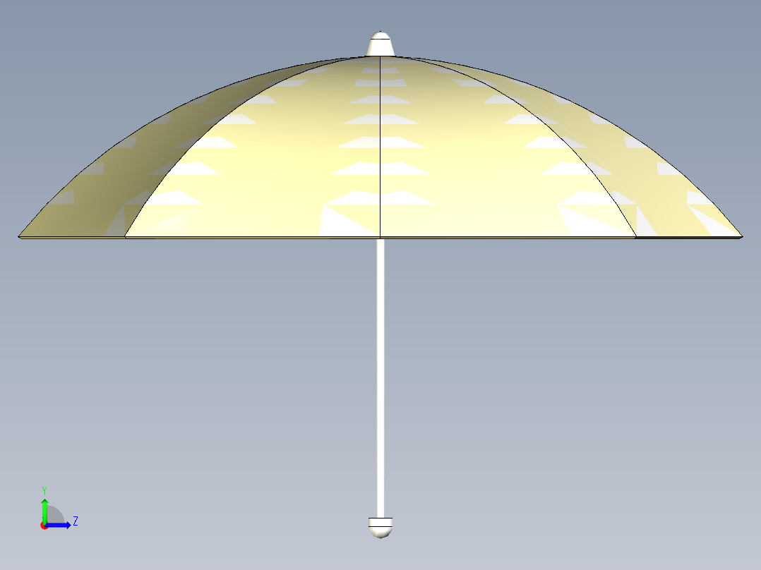 创意雨伞设计左视图