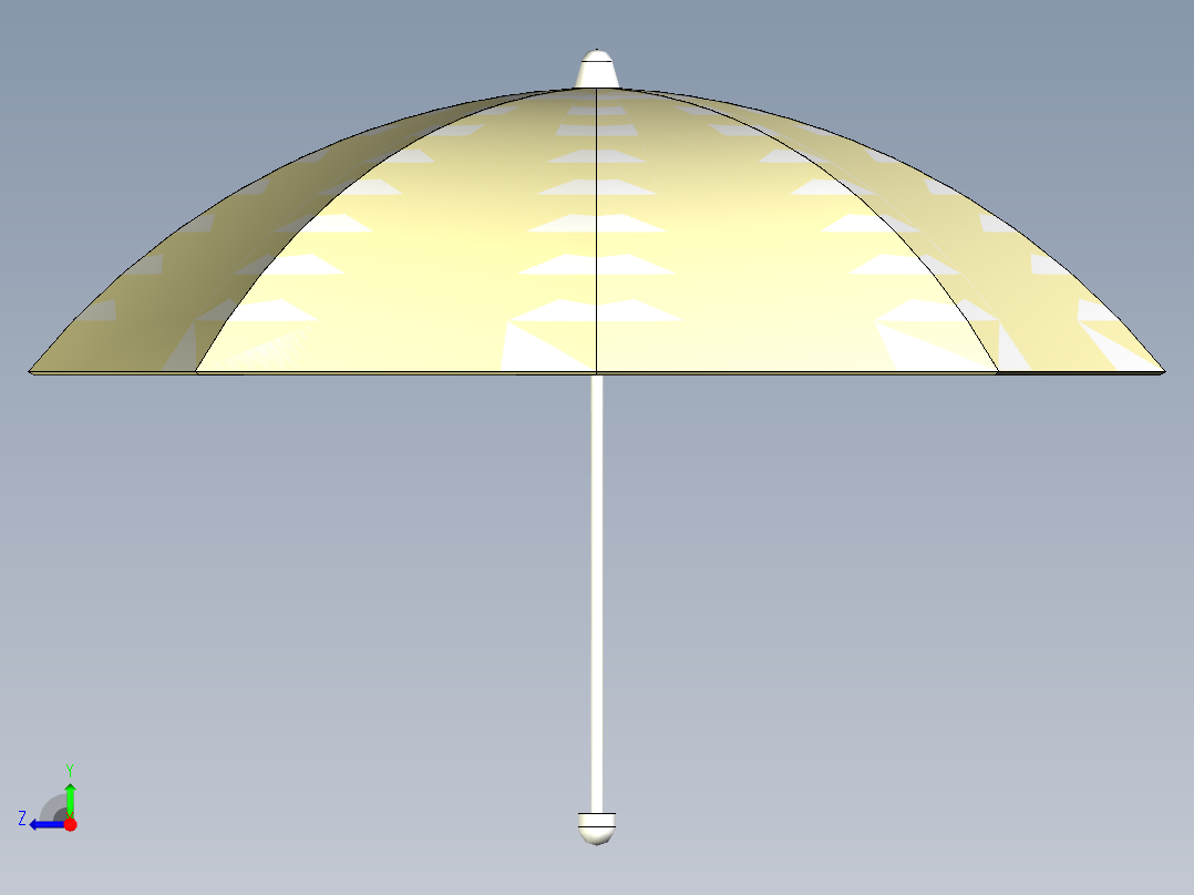 创意雨伞设计右视图