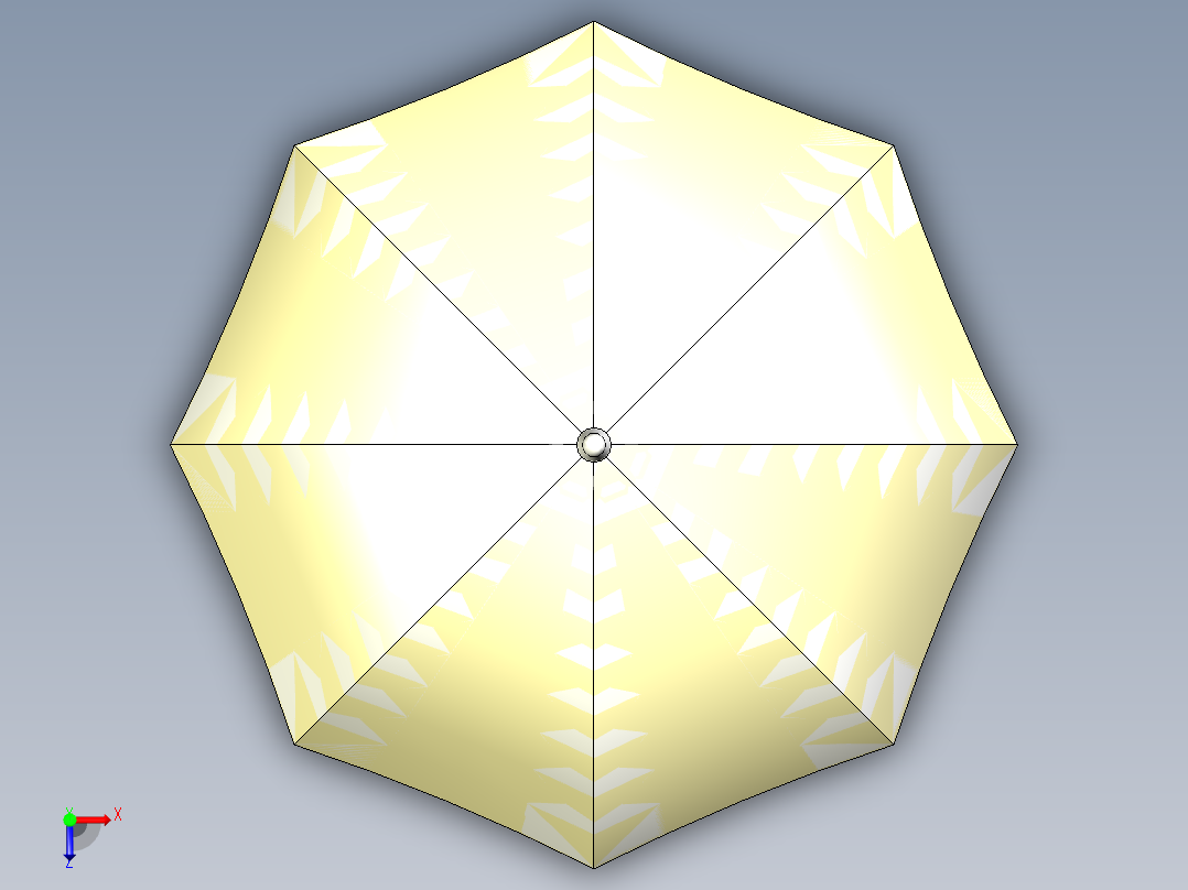 创意雨伞设计俯视图