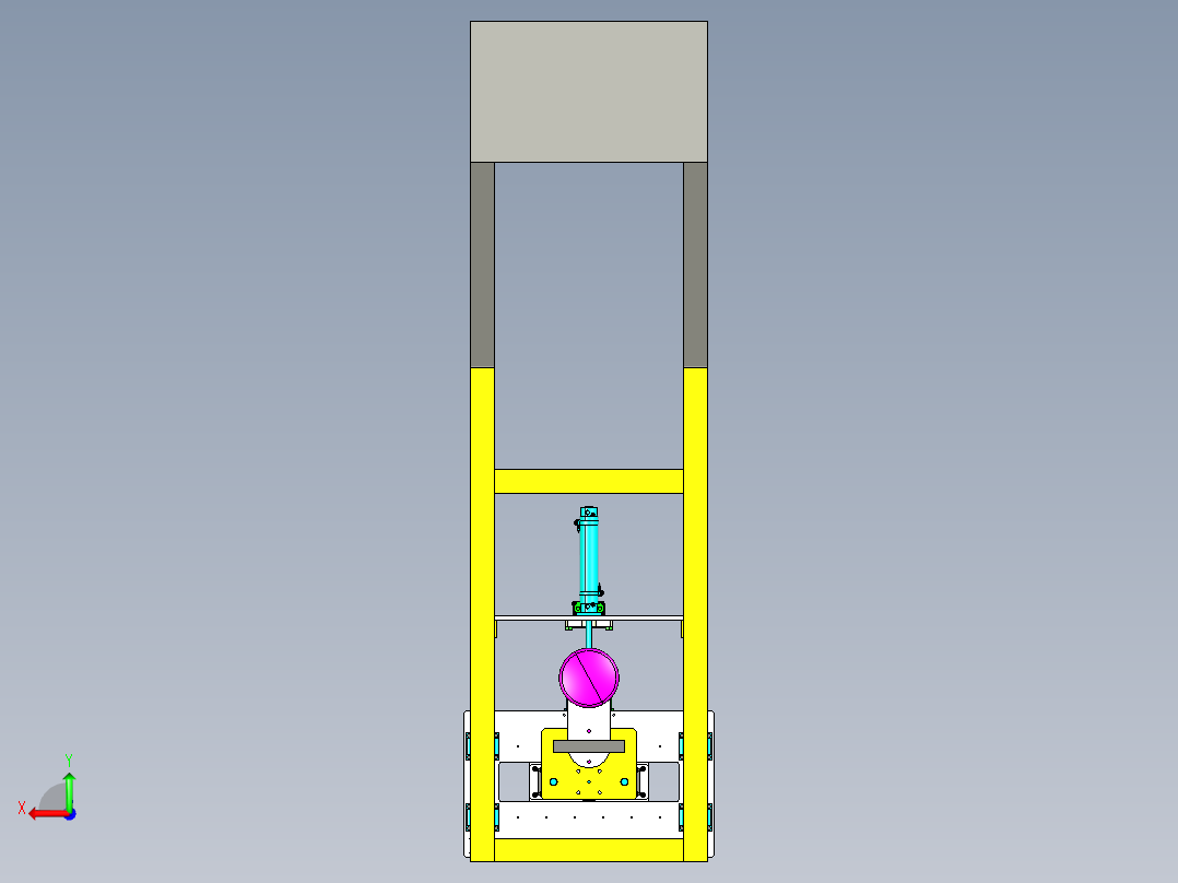 汽车座椅试验机后视图