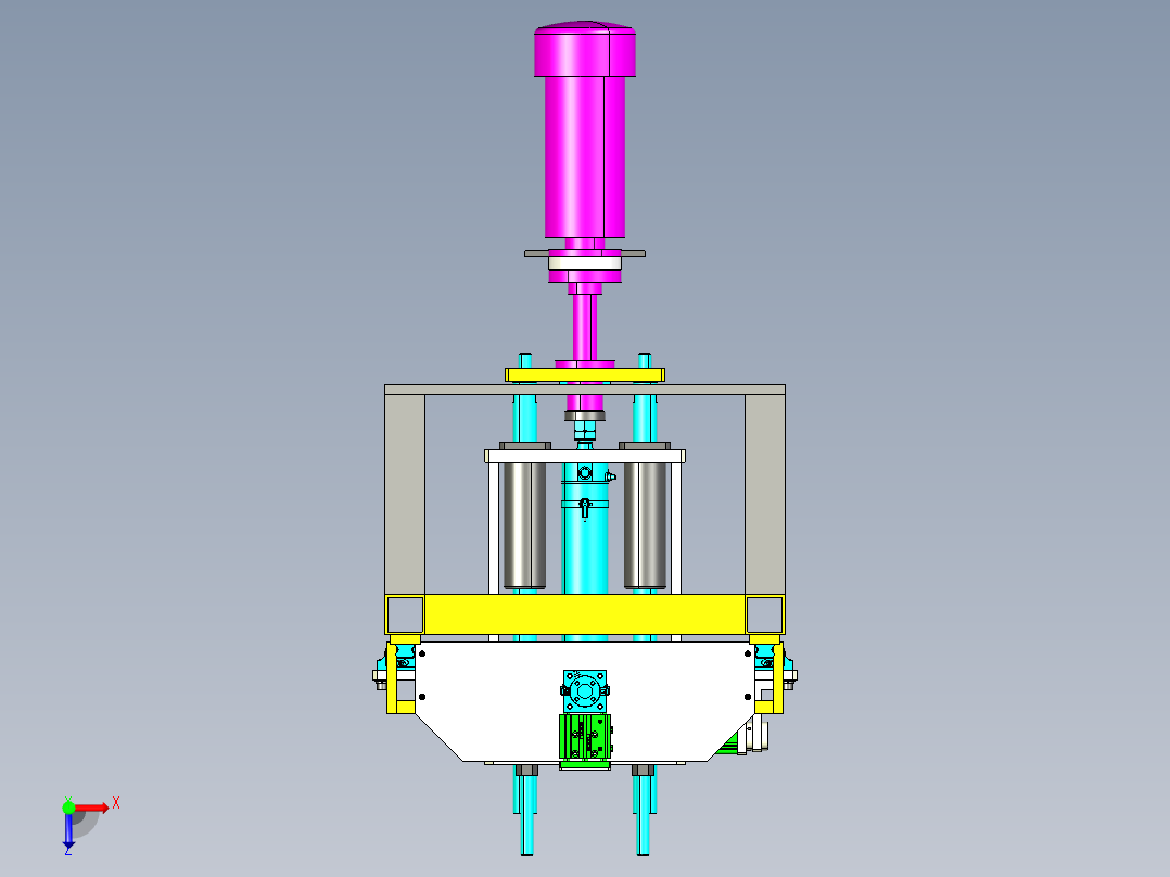 汽车座椅试验机俯视图
