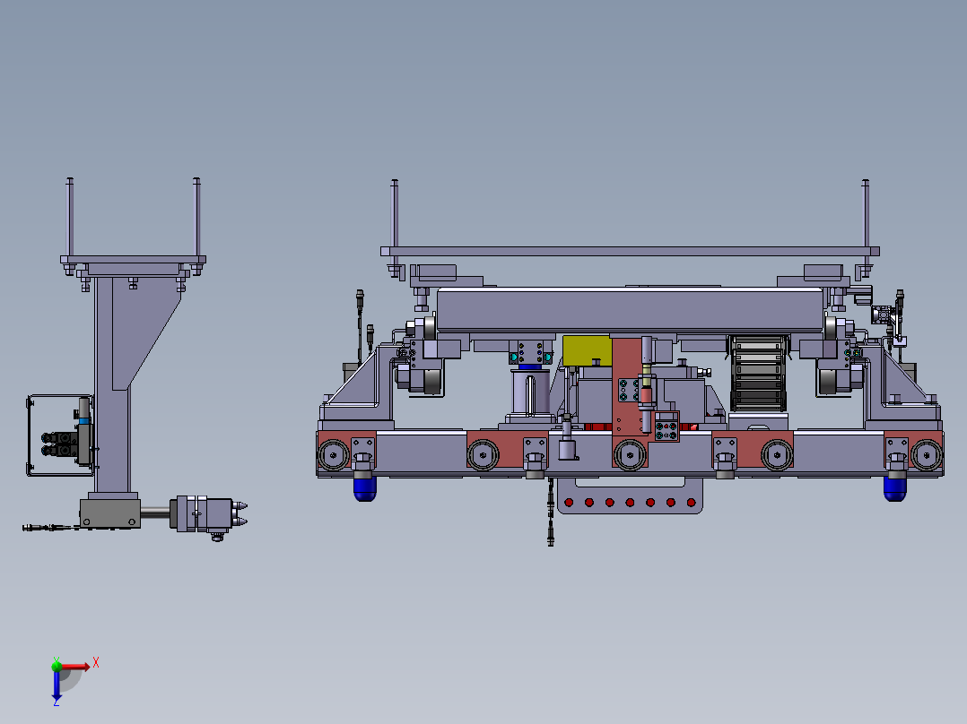 B03-焊装用七轴机构俯视图