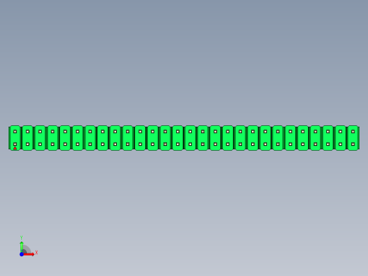 彩色公头100mil（2.54mm）系列-DS1021_green_2x28p_100mil_Type5_rev1.0前视缩略图