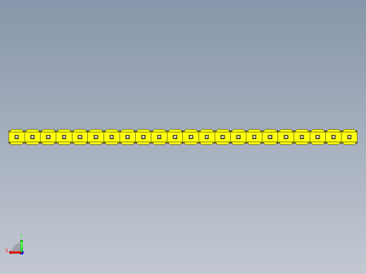彩色公头100mil（2.54mm）系列-DS1021_yellow_1x22p_100mil_Type1_rev1.0后视缩略图