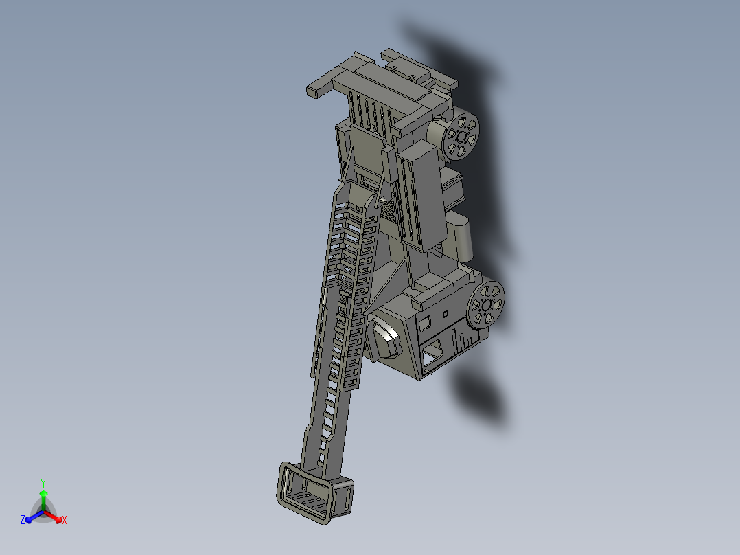 玩具消防车正等轴测图