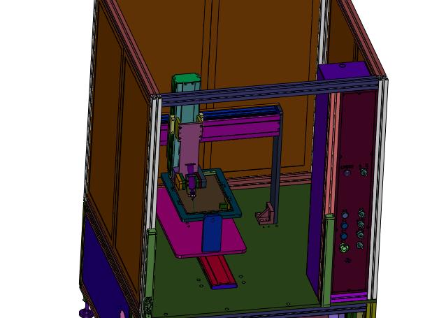 一体台式五轴硅胶自动打胶机
