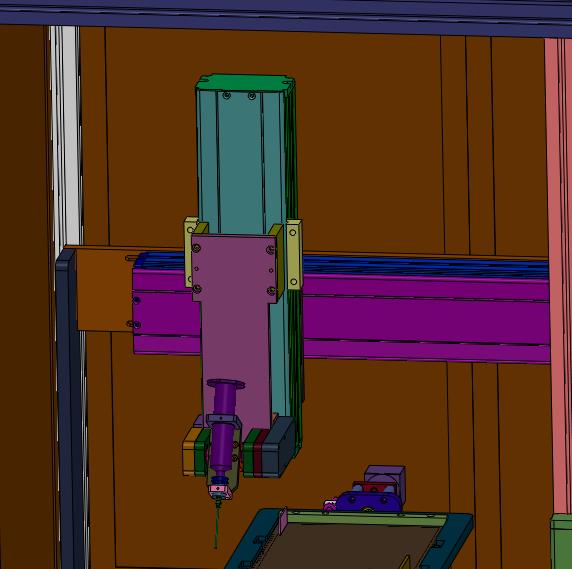 一体台式五轴硅胶自动打胶机
