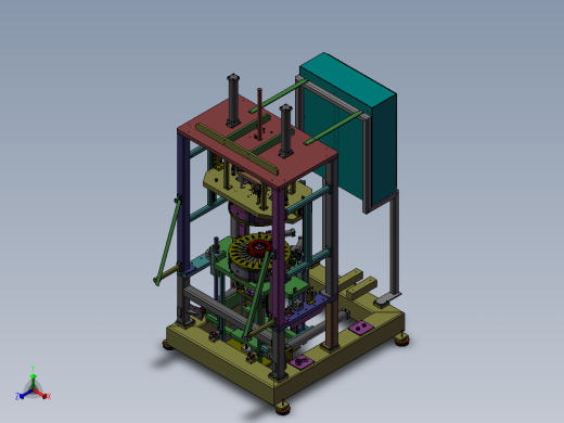 定子封装机3D图
