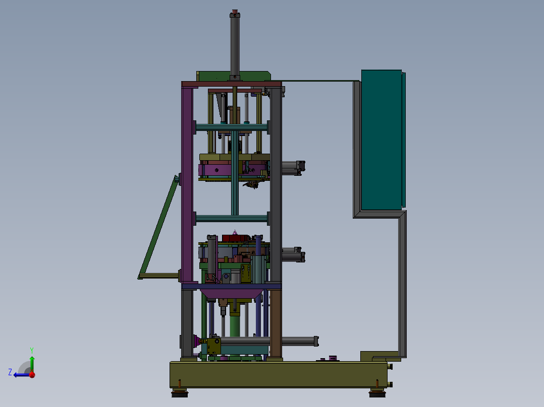 定子封装机3D图右视图