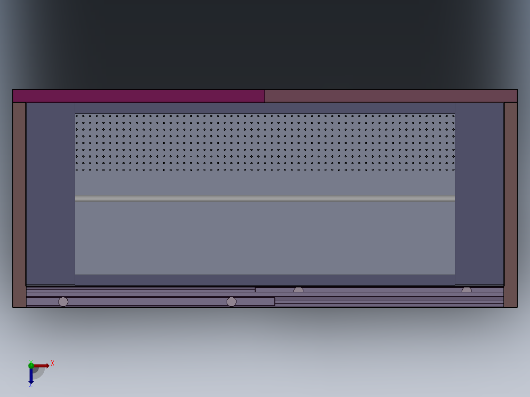 洁净室移门无尘衣柜鞋柜俯视图