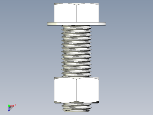 螺栓和六角螺母-1 38 - 6 UNC俯视缩略图