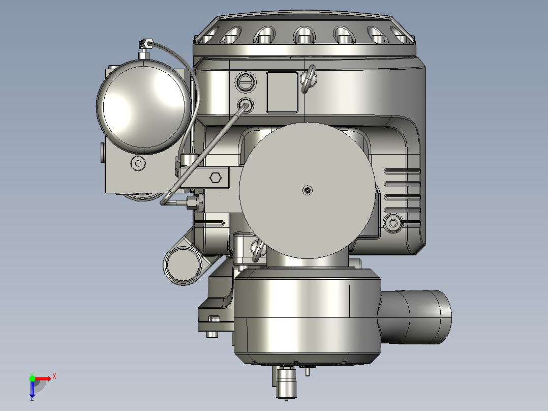 空气压缩机过滤器安装座--stp俯视图
