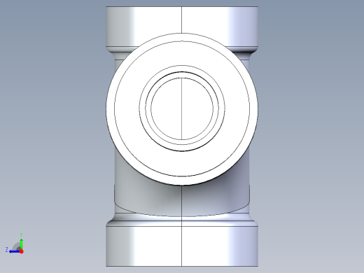 船舶管路系统S14_SeaDrainPLUS_SanitaryReducingTee-SxSxS_37E261532_3x1-1-2in Sea Drain Plus - Sanitary Reducing Tee - SxS右视缩略图