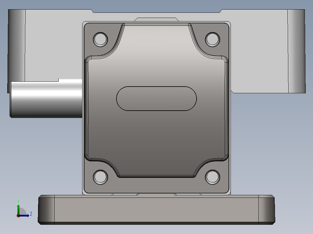 LH4572模组3D滑轨三维SW左视图