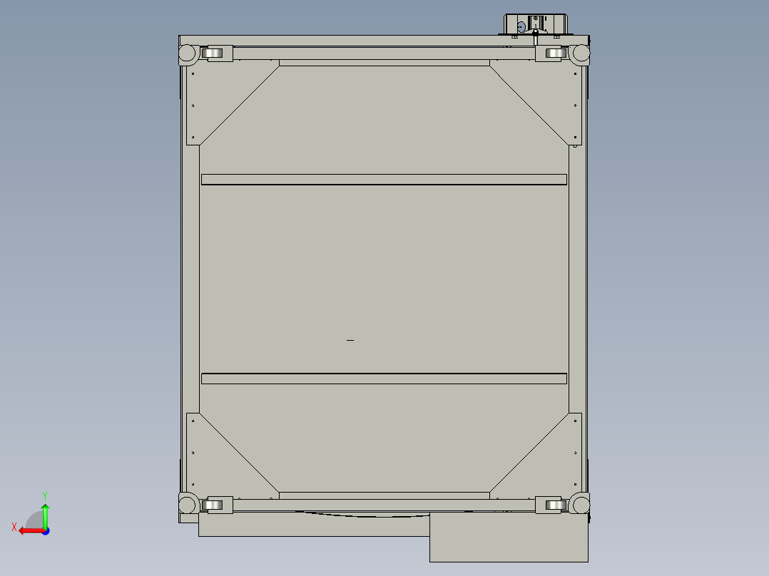数控等离子切割机后视图