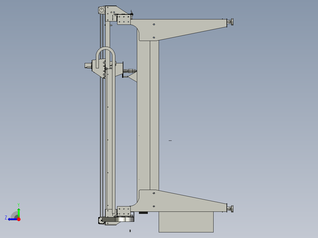 数控等离子切割机右视图