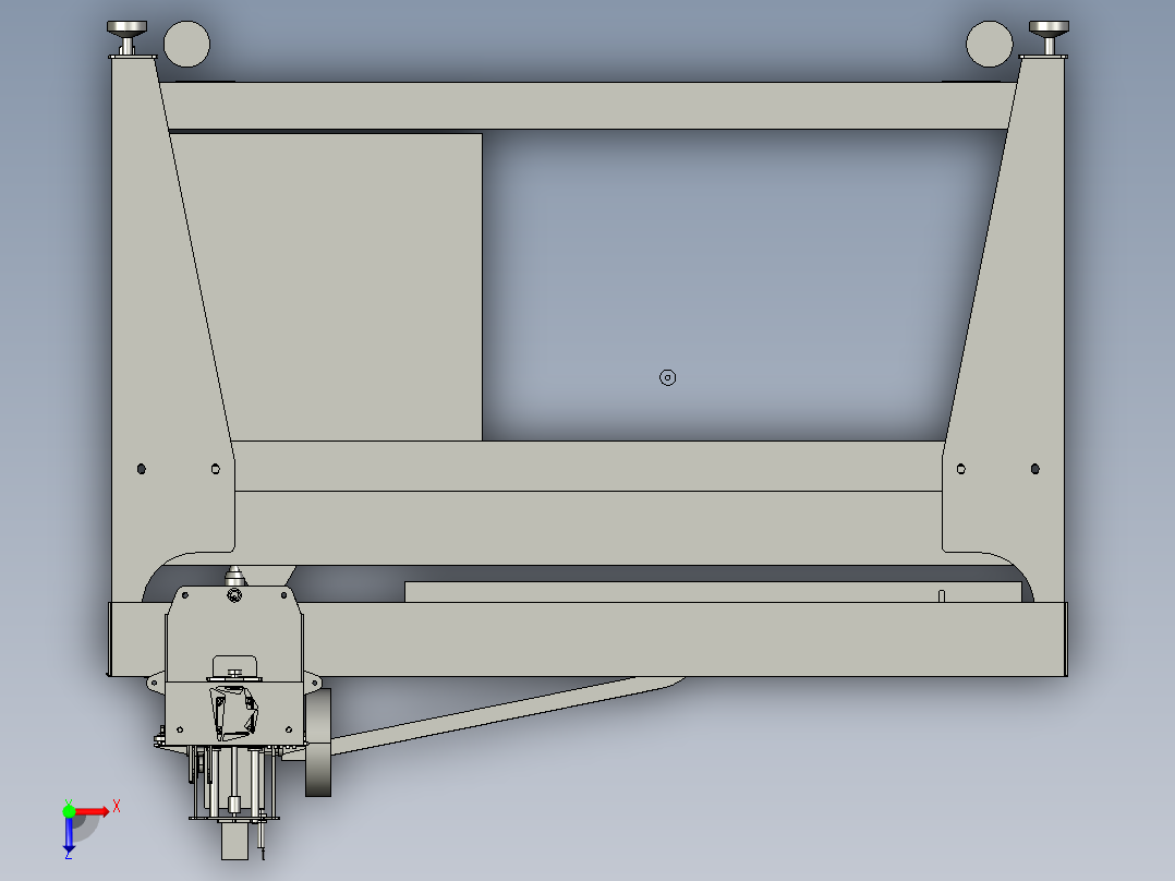 数控等离子切割机俯视图