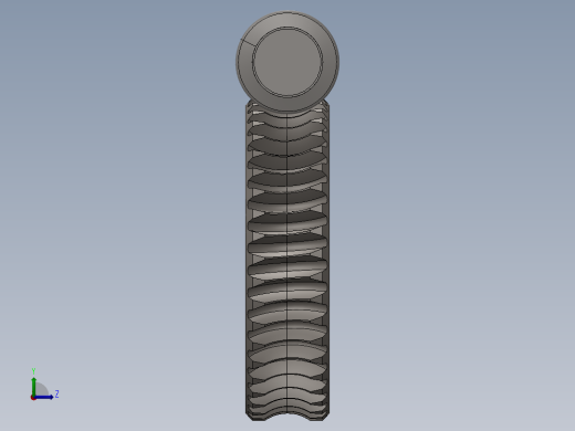 蜗轮蜗杆左视缩略图