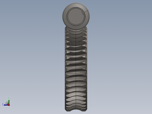 蜗轮蜗杆右视缩略图