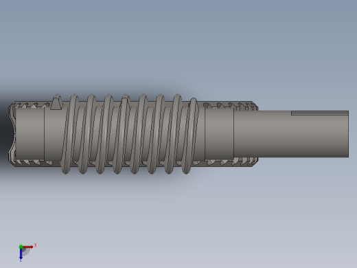 蜗轮蜗杆俯视缩略图