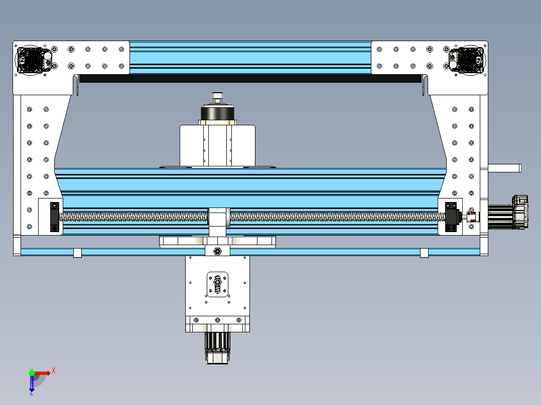 CNC 加工中心7俯视图