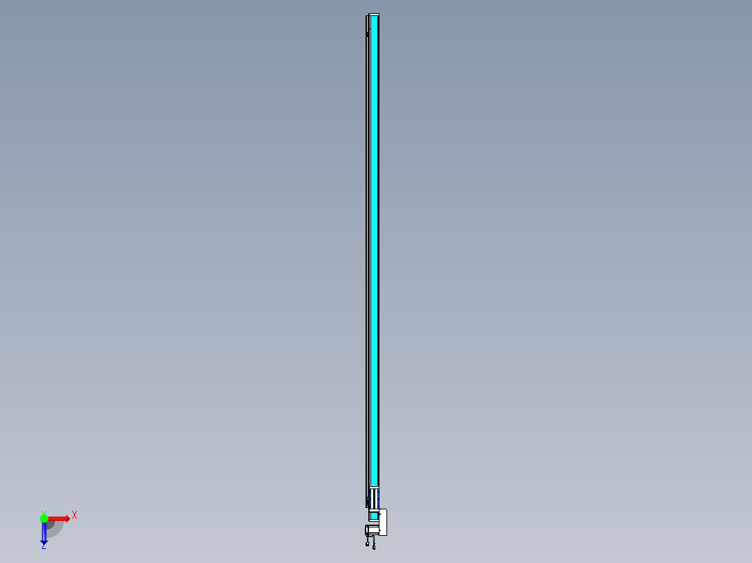 威洛博LB.GB同步带传动--欧规系列LB6A-L65-S2850-BL俯视图