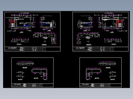 (B)2套厨柜设计CAD图纸