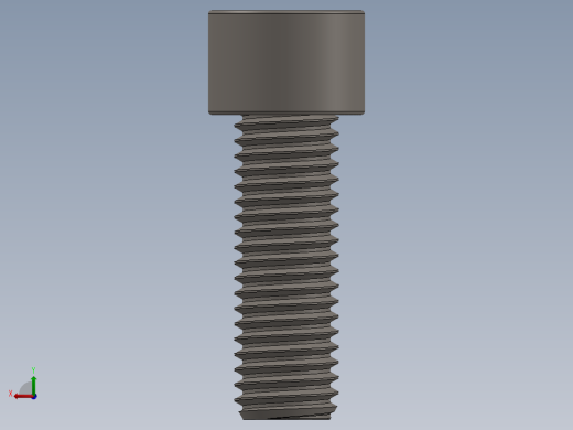 Screw_DIN_912_M12x35F_A2.SLDPRT公制内六角螺钉后视缩略图