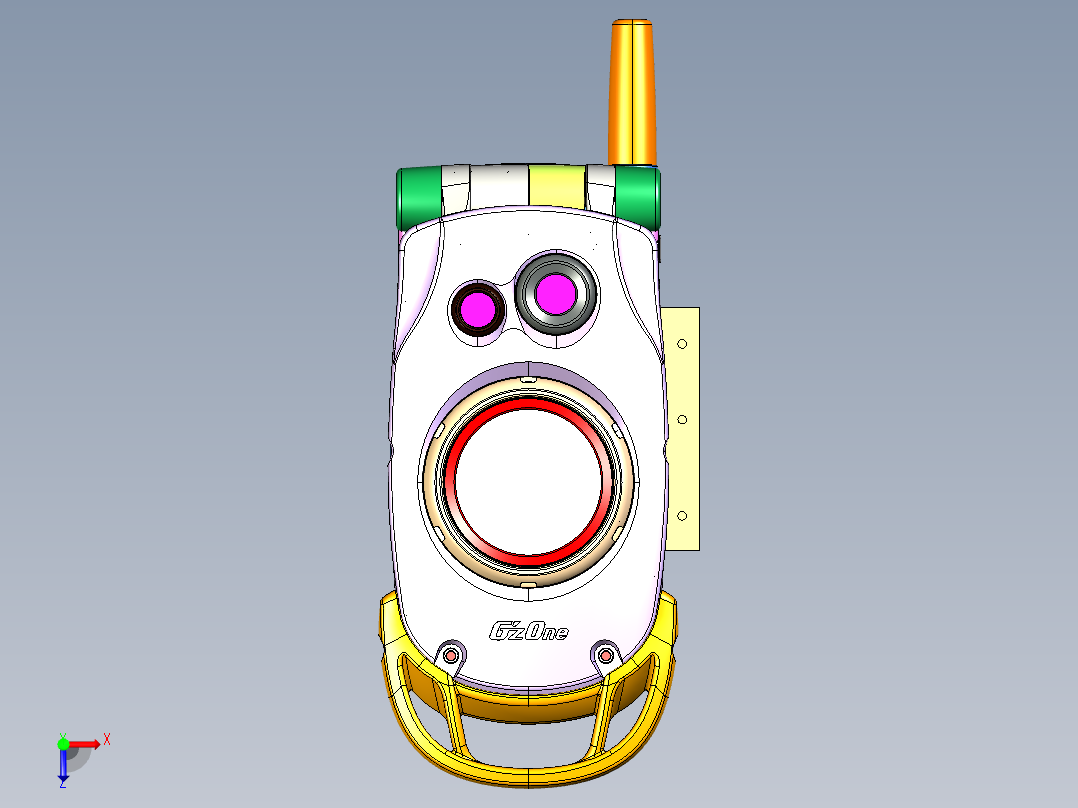 卡西欧手机俯视图