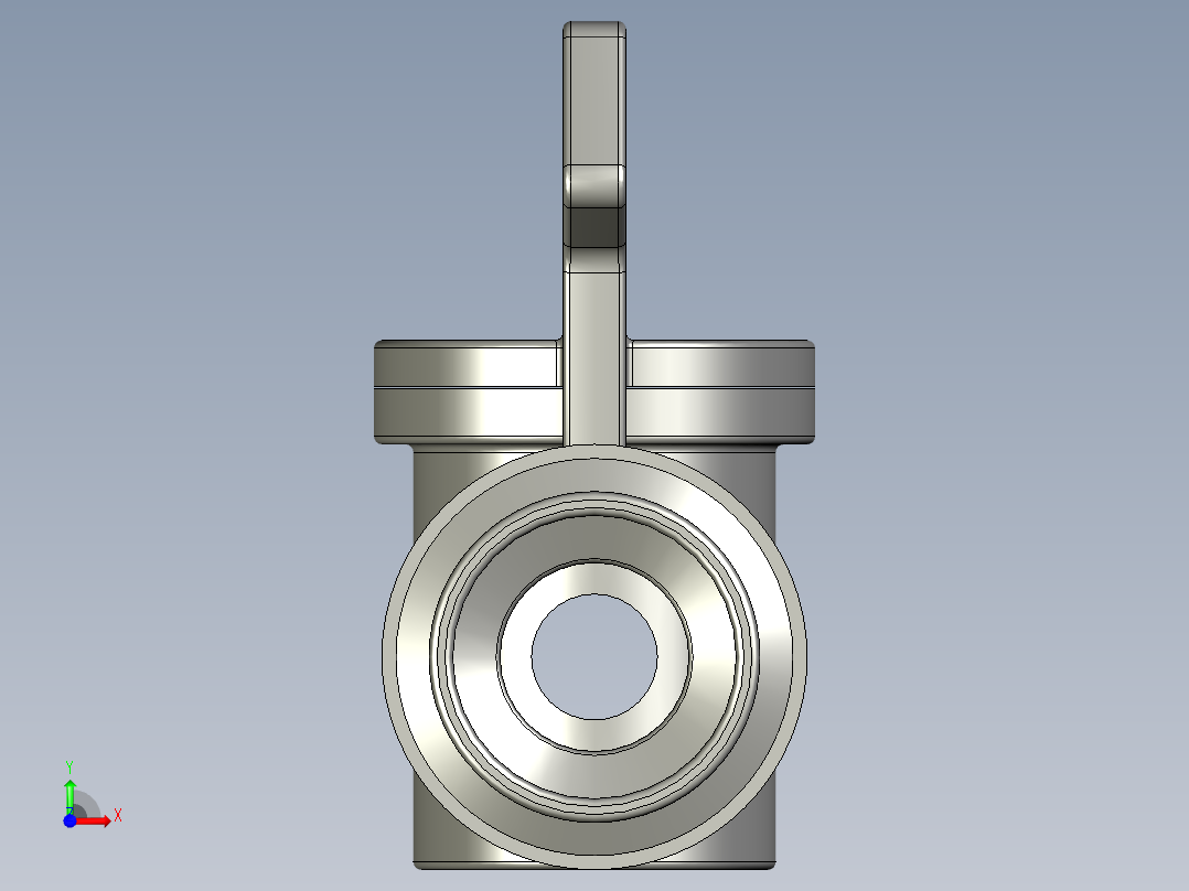 带20x2软管出口的滴灌水龙头3_4前视图