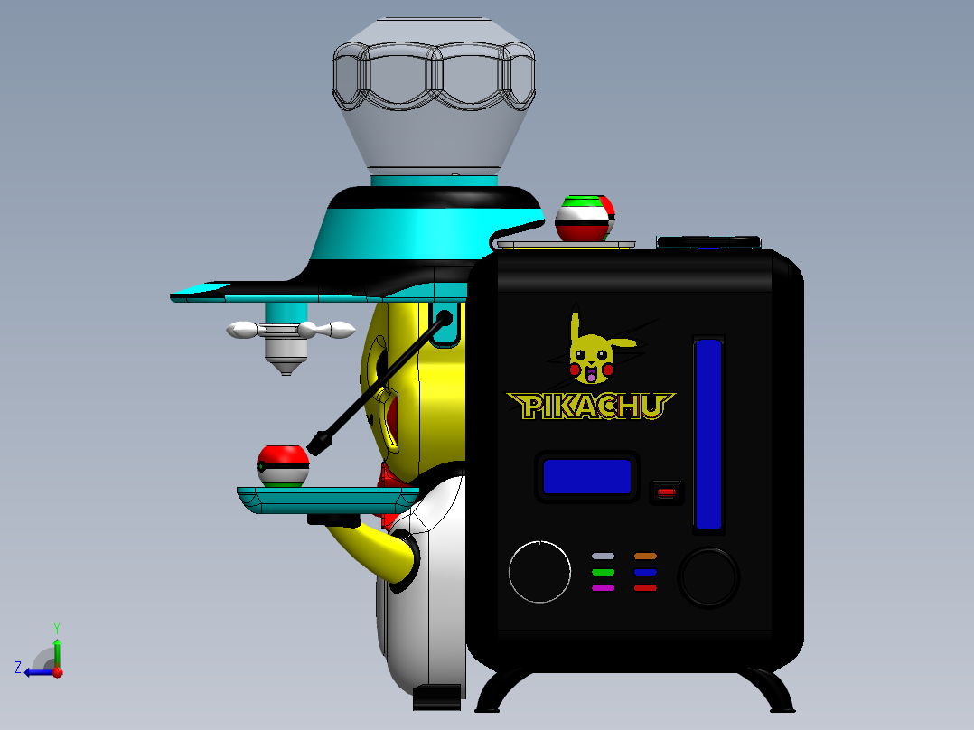 咖啡机(18)右视图