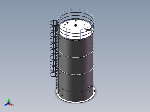 压力容积、氧化塔正等轴测缩略图