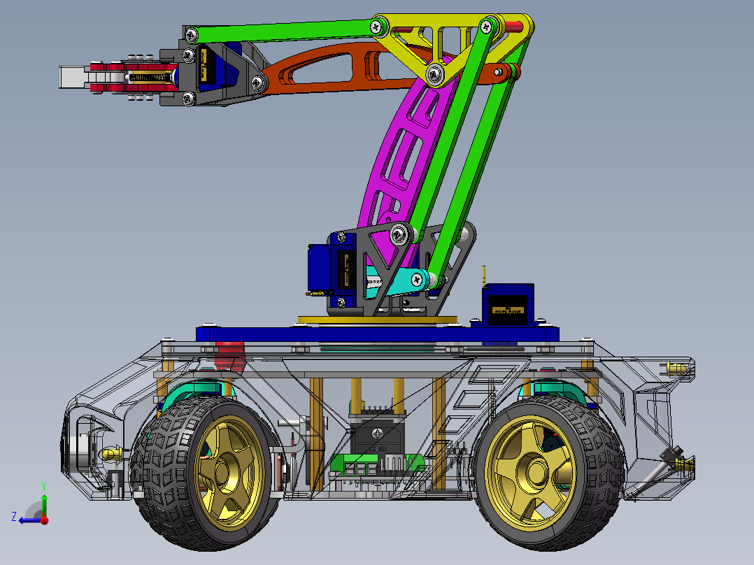 AGV小车、AGV(209)右视图