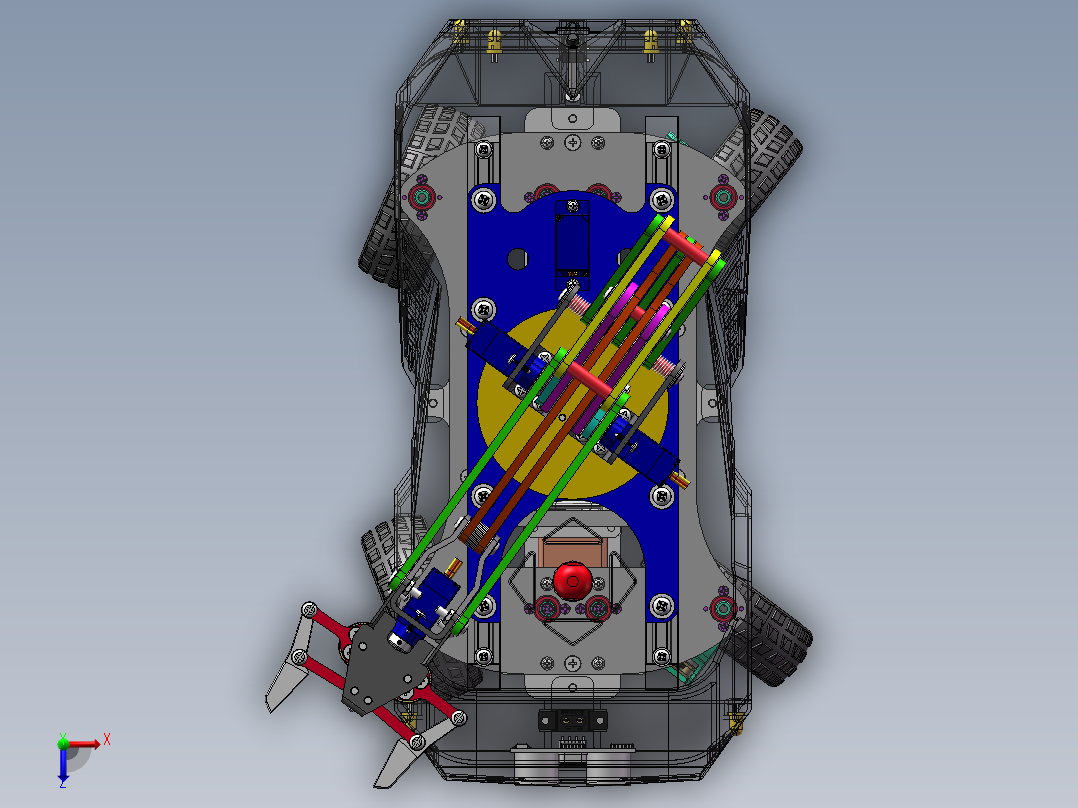 AGV小车、AGV(209)俯视图
