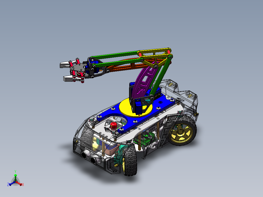 AGV小车、AGV(209)正等轴测图