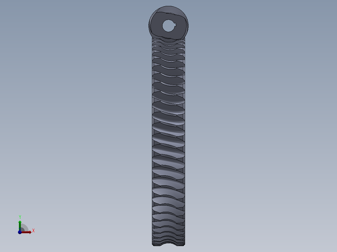 蜗轮蜗杆(43)前视图