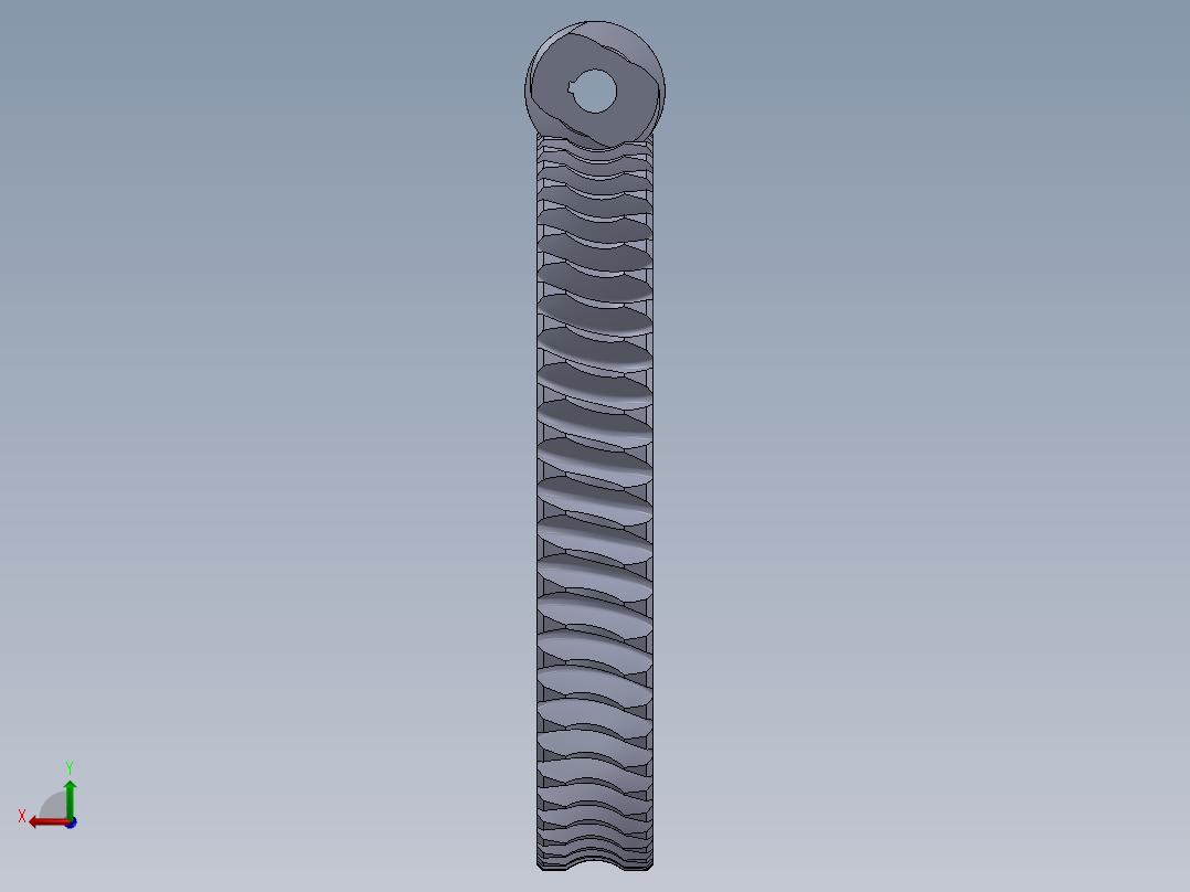 蜗轮蜗杆(43)后视图